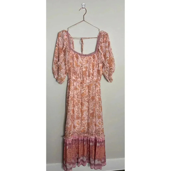 Super Natural By Secret Mission Womens Aviana Floral Maxi Dress Multicolor Sz L - Picture 8 of 10